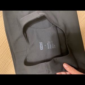 Girlfriend Collective Black Bra/Crop Small